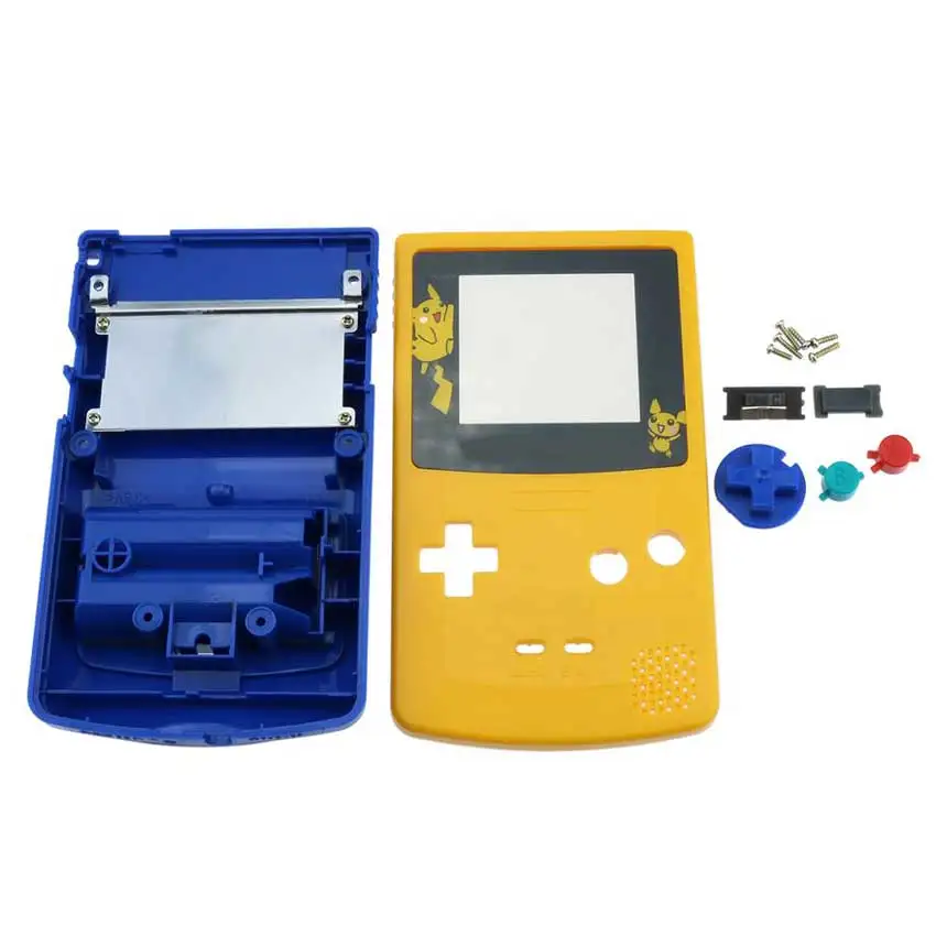 Пластиковый корпус чехол для Gameboy цветной консоль GBC Передняя Задняя крышка
