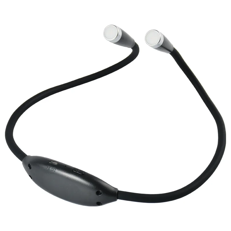 

Портативный нашейный светильник H-anging светильник, гибкая лампа для чтения с 2 светодиодами, с 3 режимами работы, USB, с регулируемой яркостью, д...