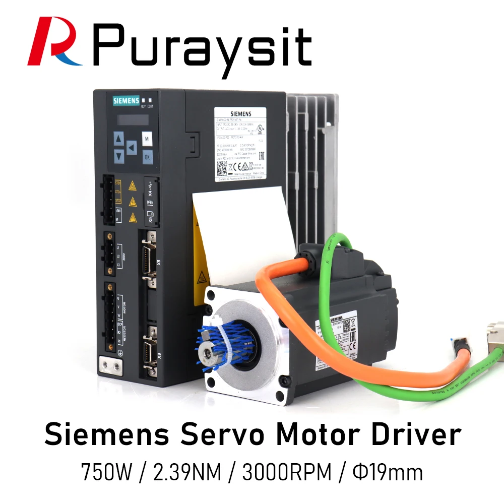 Серводвигатель Siemens 1FL6042-2AF21-1MA1 750 Вт 3000 Нм А об/мин и 6SL3210-5FB10-8UA0 | Строительство
