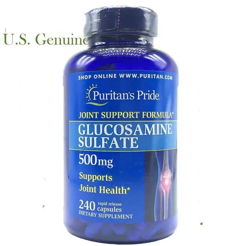 

American Puritan's pride Glucosamine sulfate contains calcium 240 capsules/ bottle Joint protection
