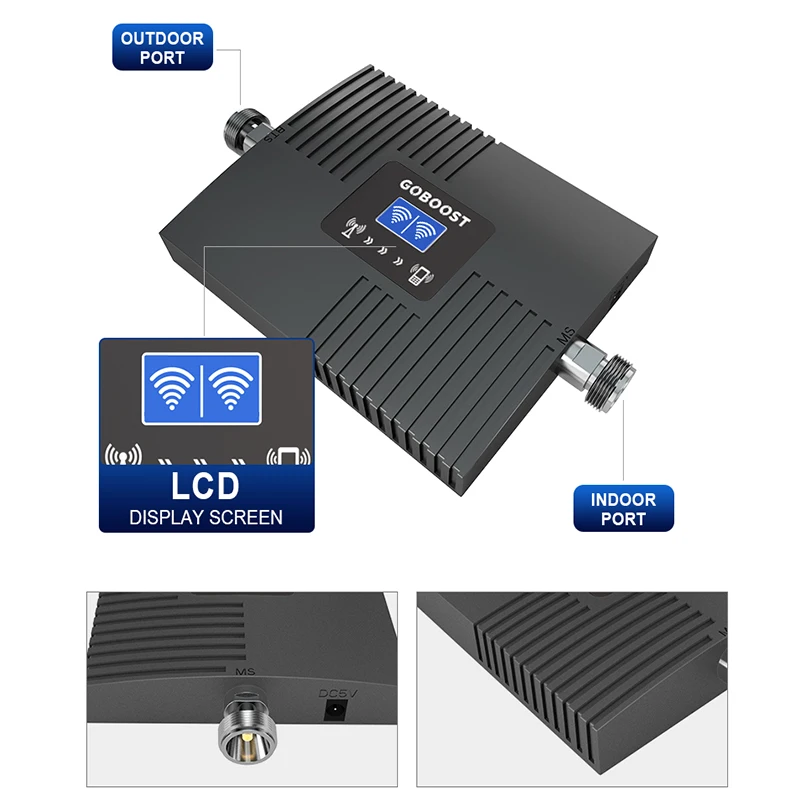 GOBOOST GSM 900 1800 Dual Band Signal Booster Kit 2G 3G 850 2100 Internet Repeater LTE 4G 1700 1900MHz Mobile Cellular Amplifier | Мобильные