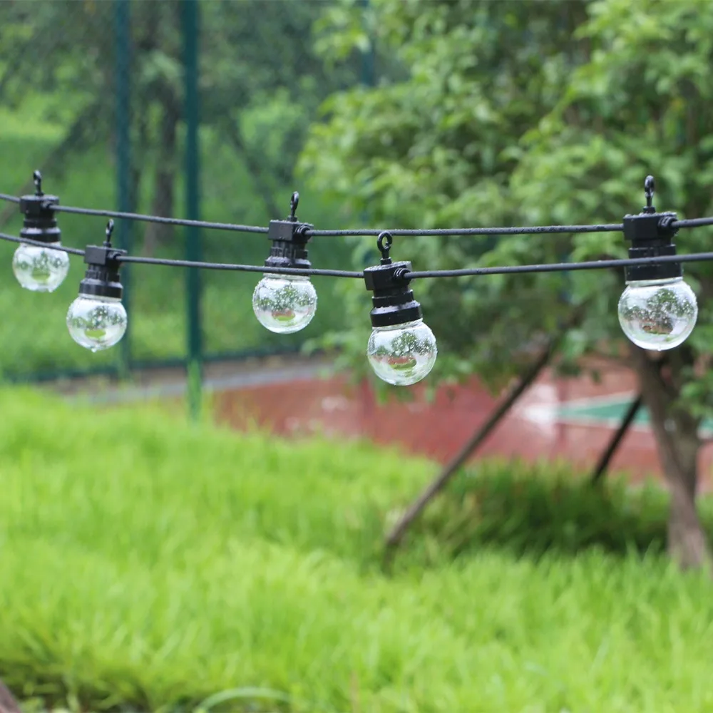 

5/10/15M Led Globe String Fairy Lights Clear/Milky Christmas G50 Outdoor Waterproof Wedding Garden Party Patio Street Decoration