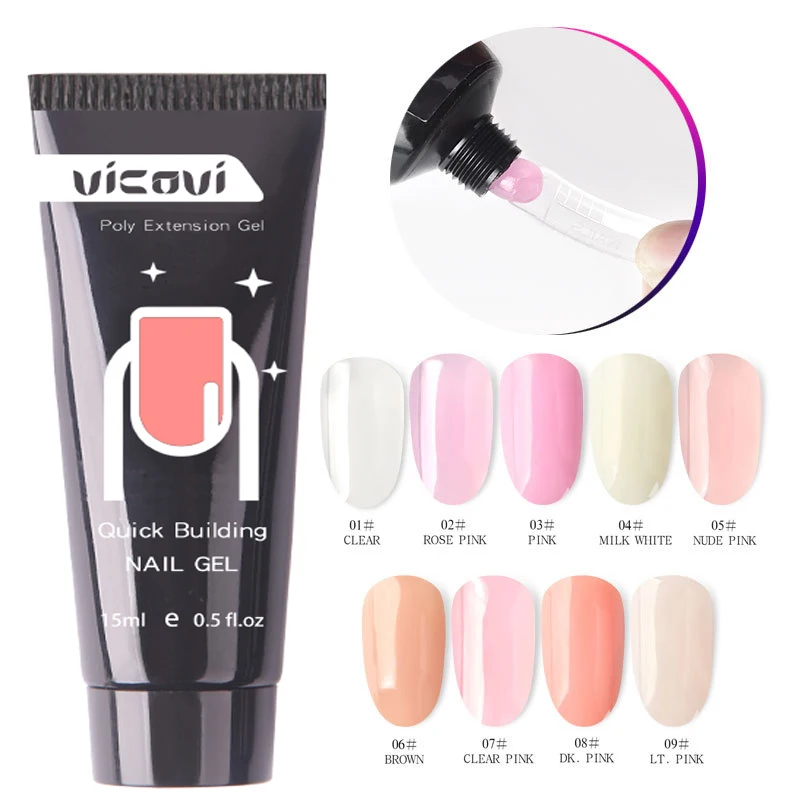 15 мл гель для наращивания ногтей г натуральный Камуфляжный УФ/светодиодный