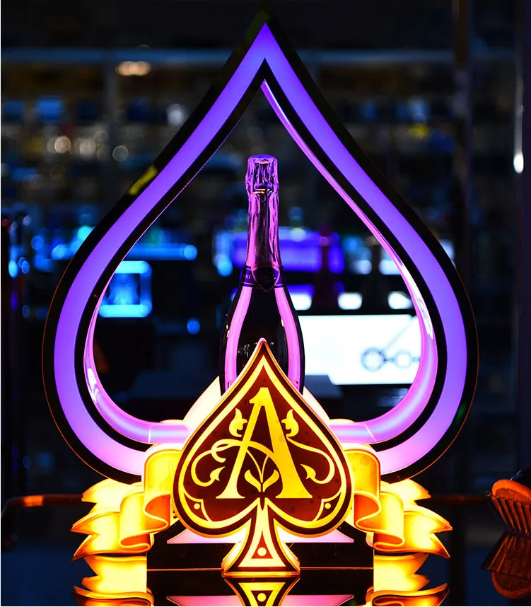Логотип на заказ прославитель вип сервис Ace of Spade бутылка шампанского Презентер
