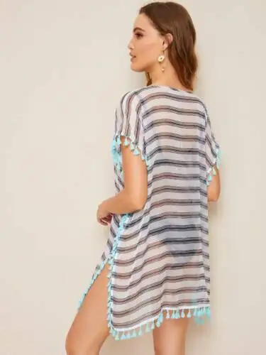 Новое модное женское летнее однотонное пляжное платье купальник бикини