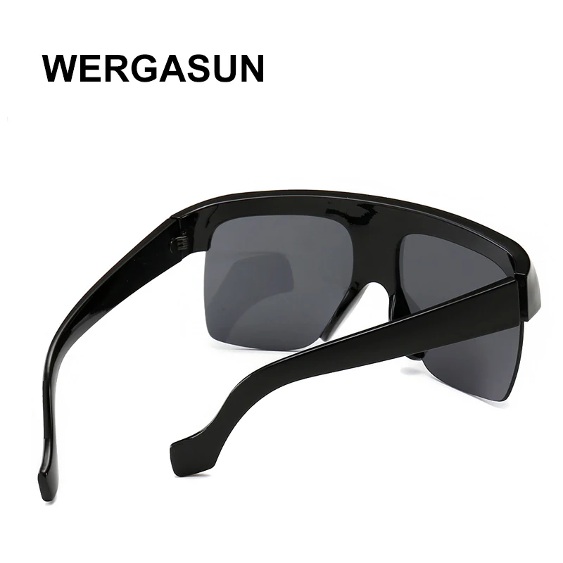 WERGASUN новые крупные сонечные очки Для женщин трендовые Одна деталь