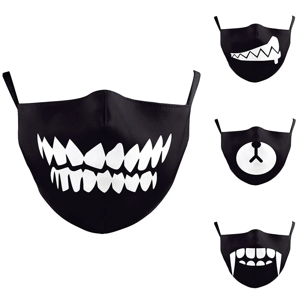 

Маска для косплея унисекс, дышащая маска с забавными ужасными зубами для женщин и мужчин, Пыленепроницаемая, для велоспорта, вечевечерние Н...