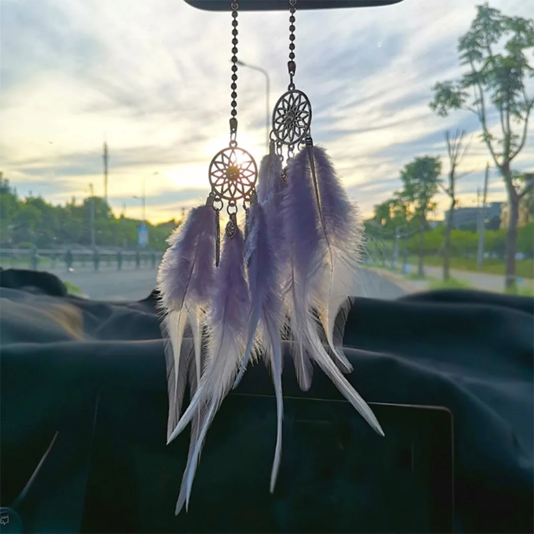 

Wind Chimes Butterfly Handmade Feather Dream Catcher Car Hanging Craft Gift Garden Home Decor Window Bells Decoration Chambre