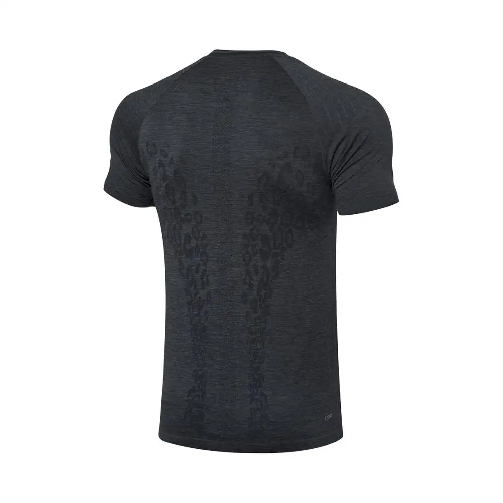 Мужская дышащая футболка Li Ning для бадминтона Спортивная из нейлона и полиэстера