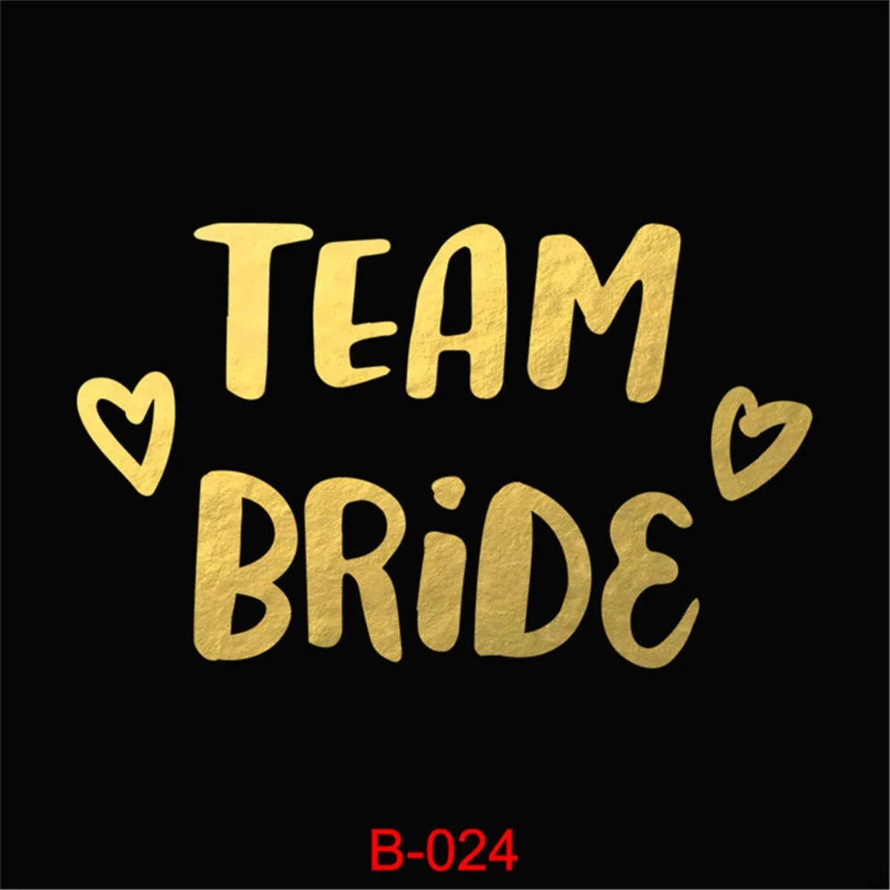 10 шт./лот флэш надпись Bride Tribe Временная татуировка Стикеры бакалавра вечерние