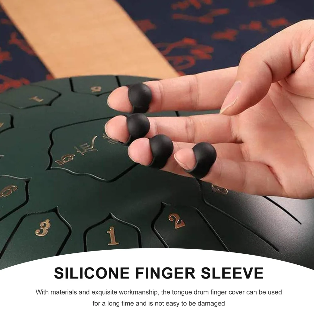 

1 Set Tongue Drum Accessories Note Stickers Drum Stick Holder and Finger Picks
