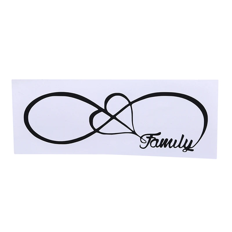 Лидер продаж креативная наклейка для украшения автомобиля Белый Черный семья