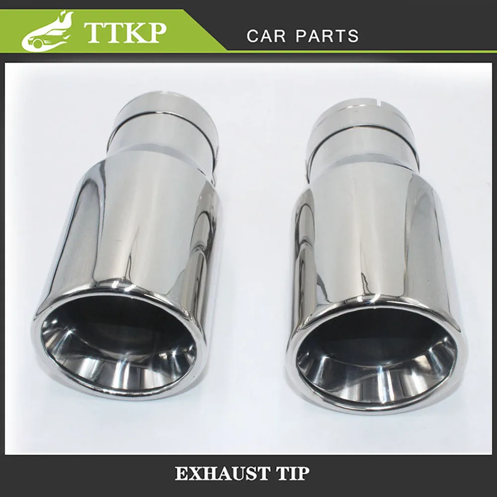 Универсальный глушитель выхлопной трубы из нержавеющей стали хромированная