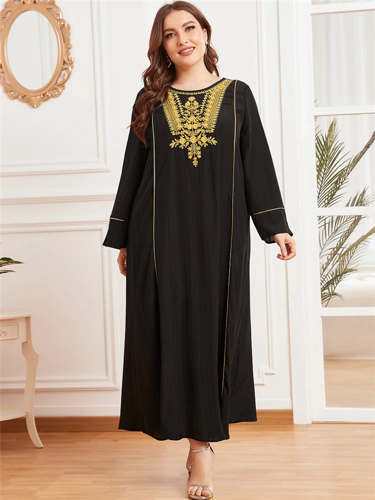 Рамадан ИД Мубарак черная абайя Турция мусульманское пакистанское Макси платье кафтан марокканские платья для женщин длинное женское плат...