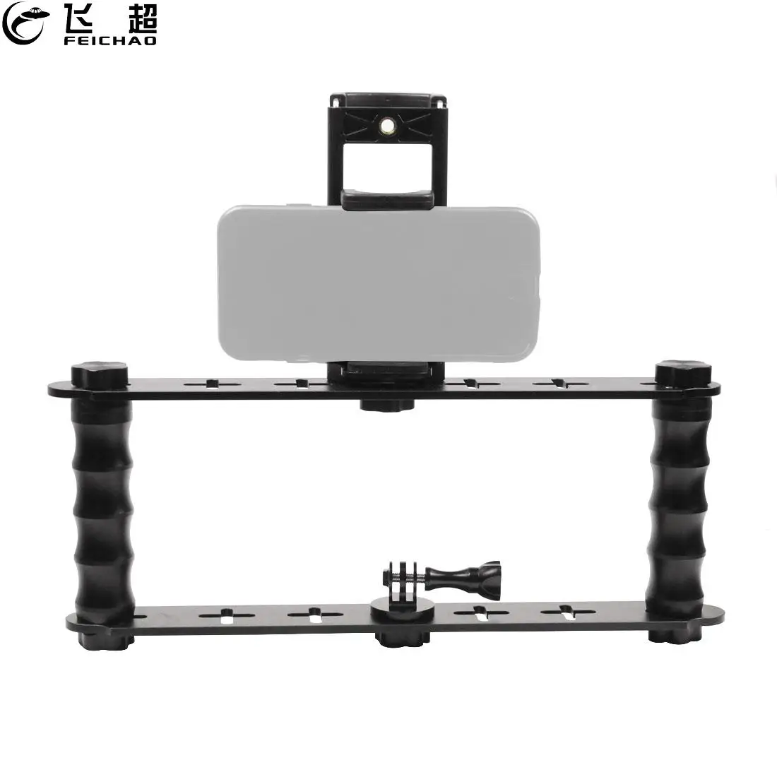 

Smartphone Video Rig Dual Grip Handle Phone Stabilizer Camera Filmmaking Cage Underwater Diving Tripod Mount Stand for GoPro 9 8