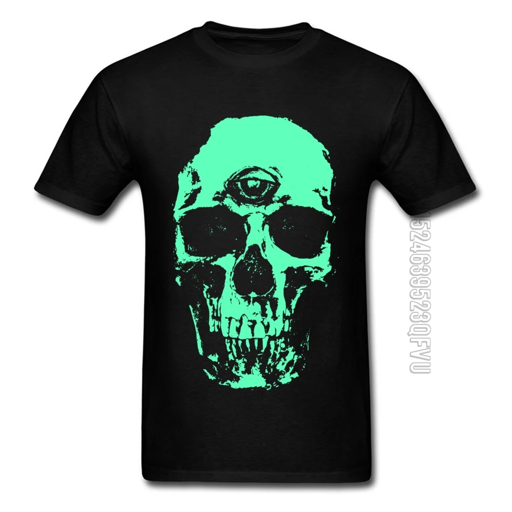 Camisa All Seeing Skull мужские футболки 2018 популярный вырез лодочкой Чистый хлопок для