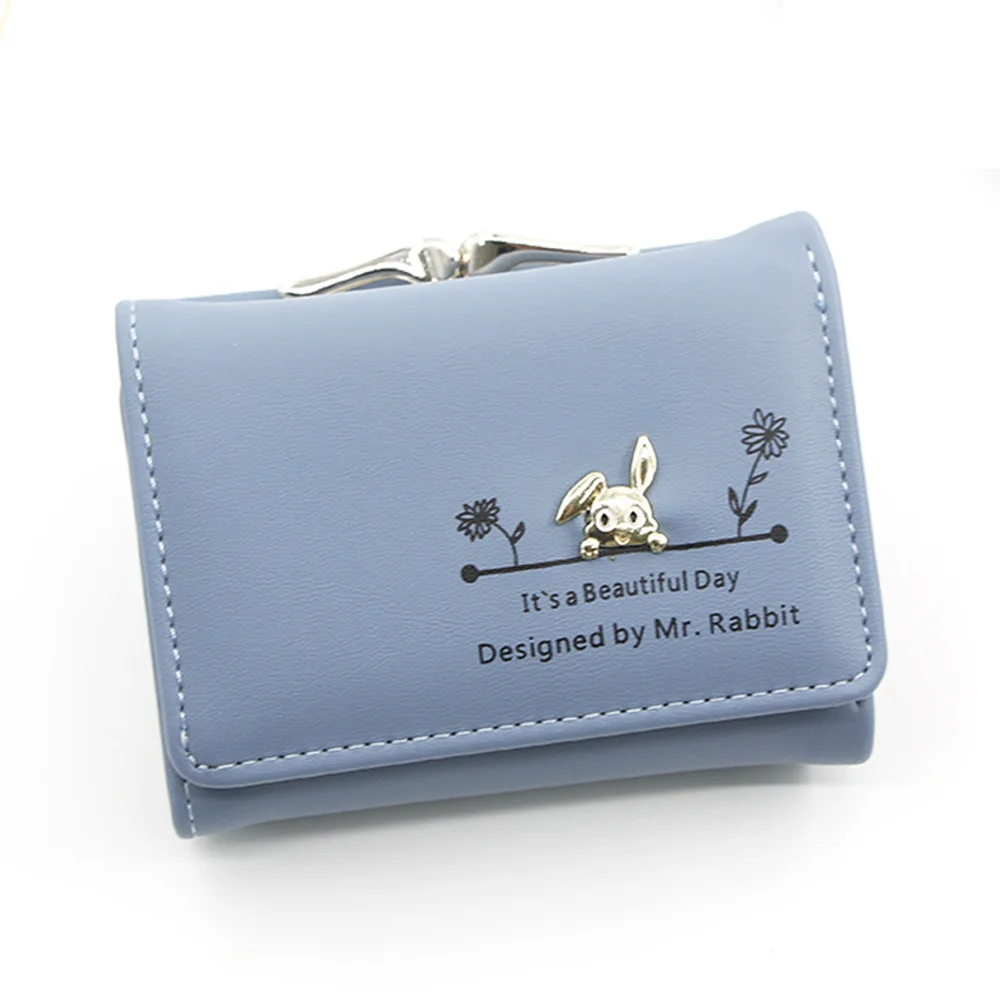 Новые милые дизайнерские женские маленькие кошельки в виде кролика Женский
