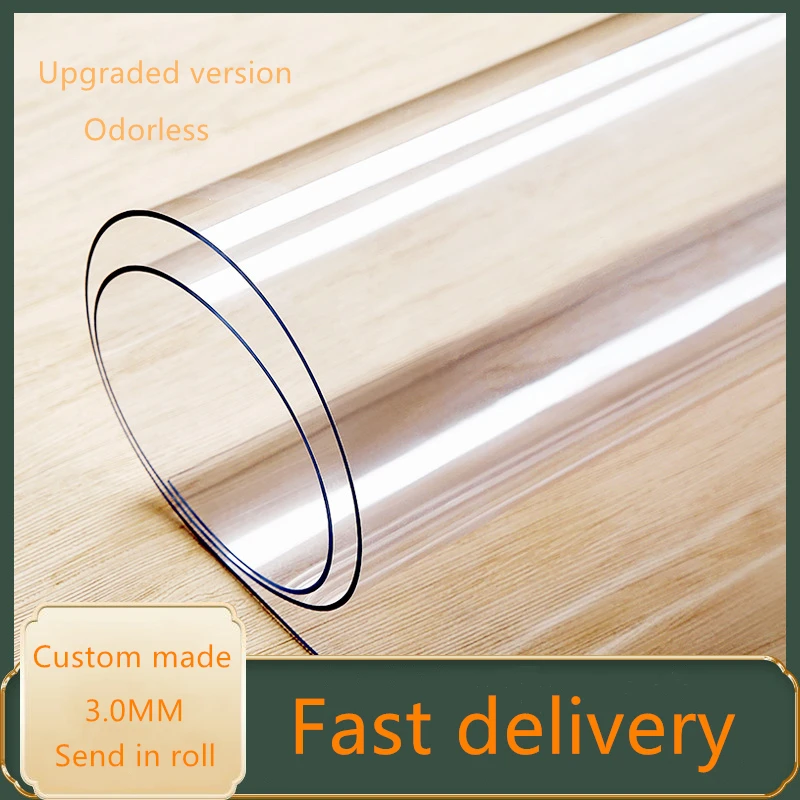 3 0 мм Высокое качество индивидуальная ПВХ мягкая стеклянная скатерть для