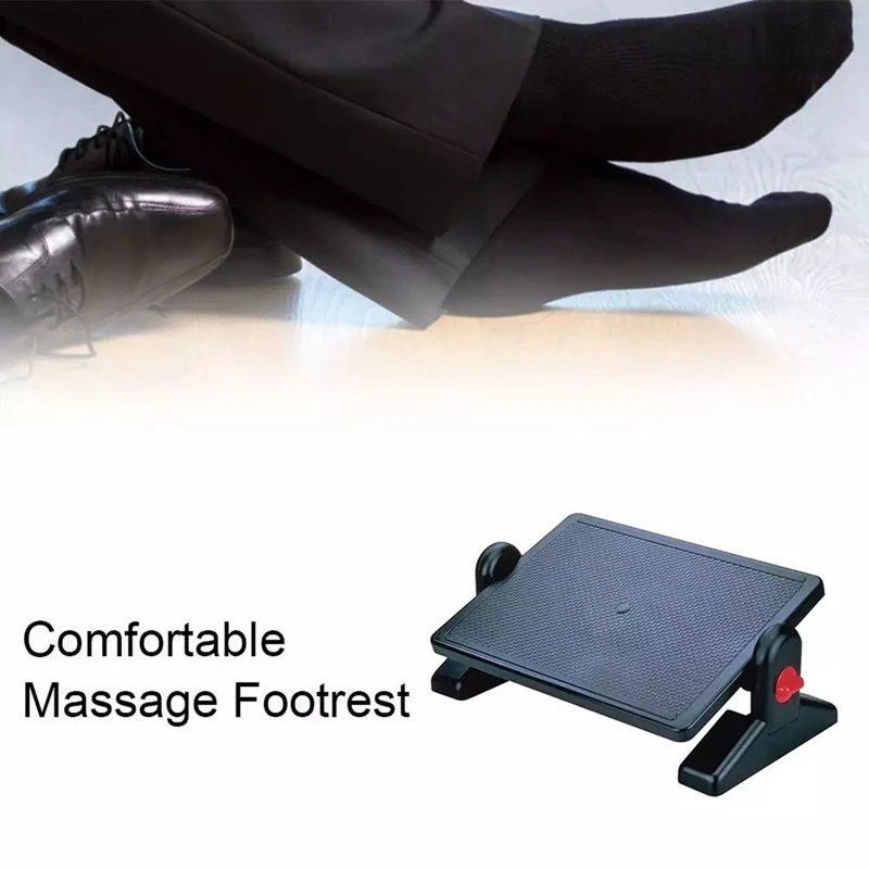 

Under Desk Foot Rest Adjustable Foot Rest with Massage Surface Comfy Footstool for Office Home Relieve Foot Fatigue