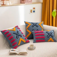 boho decoration cushion cover 45x45cm30x50cm pillow cover tufted for home decoration netural living room bedroom