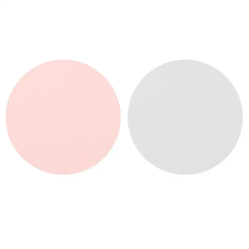 

Double-Side Portable Mouse Pad Waterproof Anti-slip PU Leather Round Shape Mousepads Desk Mat For Laptop PC MacBook