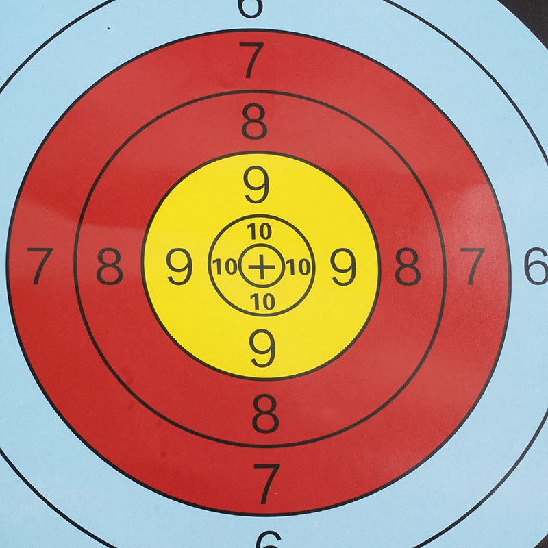 

10 шт. 40*40 см бумага для мишени Дартс цель яркими красками Printr кольцо практичный Стандартный Опора стрельба из лука учебного оборудования