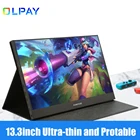 13,3 дюймовый ультратонкий портативный монитор с экраном 1080P, ЖК-дисплей IPS type c HDMI-совместимый с ноутбуком, телефоном, Xbox Switch, игровой монитор