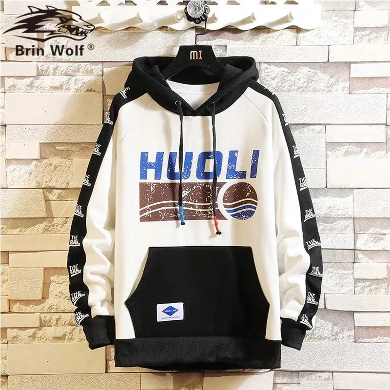 Мужская хлопковая толстовка с капюшоном размеры до 5XL | одежда