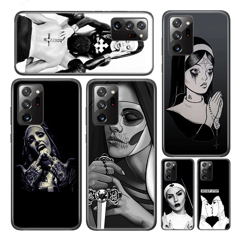 

Sister Style Nun Sexy Girl Silicone Cover For Samsung Galaxy A01 A11 A12 A21 A21S A31 A41 A42 A51 A71 A81 A91 UW Phone Case