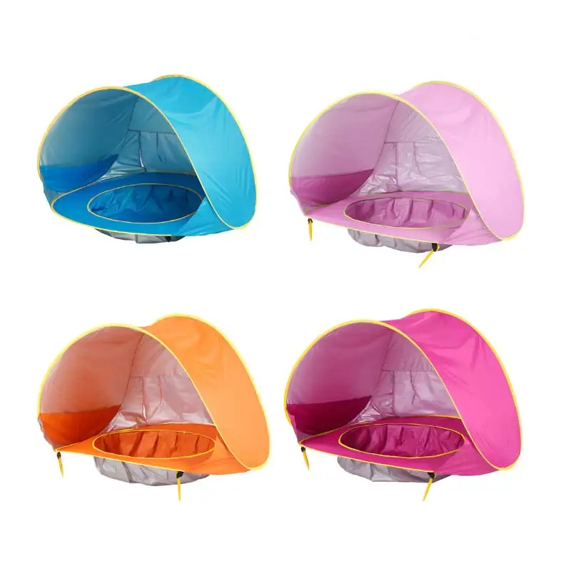 Детская Пляжная палатка водонепроницаемый тент с защитой от УФ-лучей бассейном