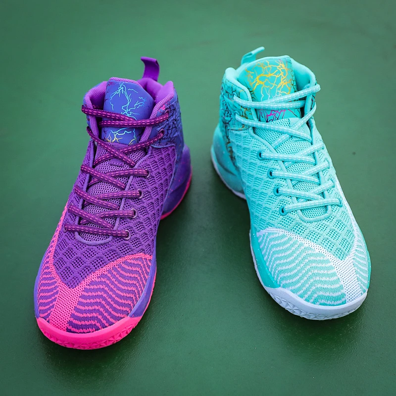 Баскетбольная обувь мужская дышащая спортивная с высоким верхом для улицы