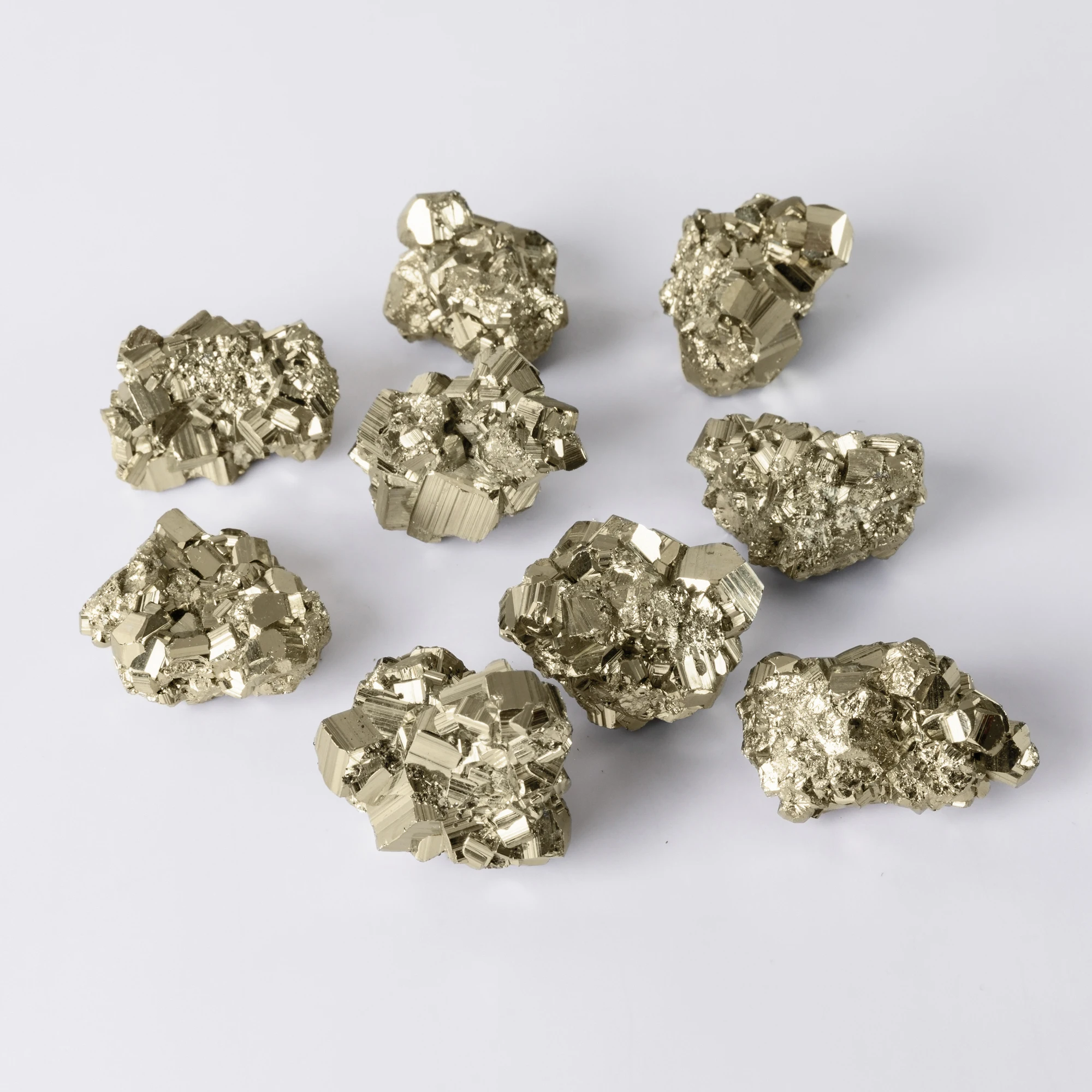 Nugget Pyrite естественный неправильной формы с кристаллами Колчедана минеральные