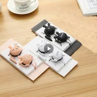 Проводные наушники 3,5 мм с изображением милого кролика, проводная гарнитура с регулятором громкости, портативные наушники для школьников, подарок для девочек, Прямая поставка