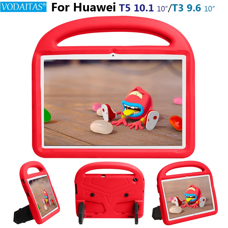 

EVA чехол для Huawei MediaPad T5 10 AGS2-W09/L09/L03 10,1 дюйма, T3 9,6 10 "AGS-W09 мультфильм противоударный детский безопасный чехол с подставкой