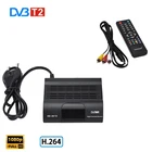 ТВ-приемник DVB T2, цифровой ТВ-ресивер HD 1080P + пульт дистанционного управления, декодер DVB T2 HD H.264, ТВ-тюнер DVB C с поддержкой USB 2,0