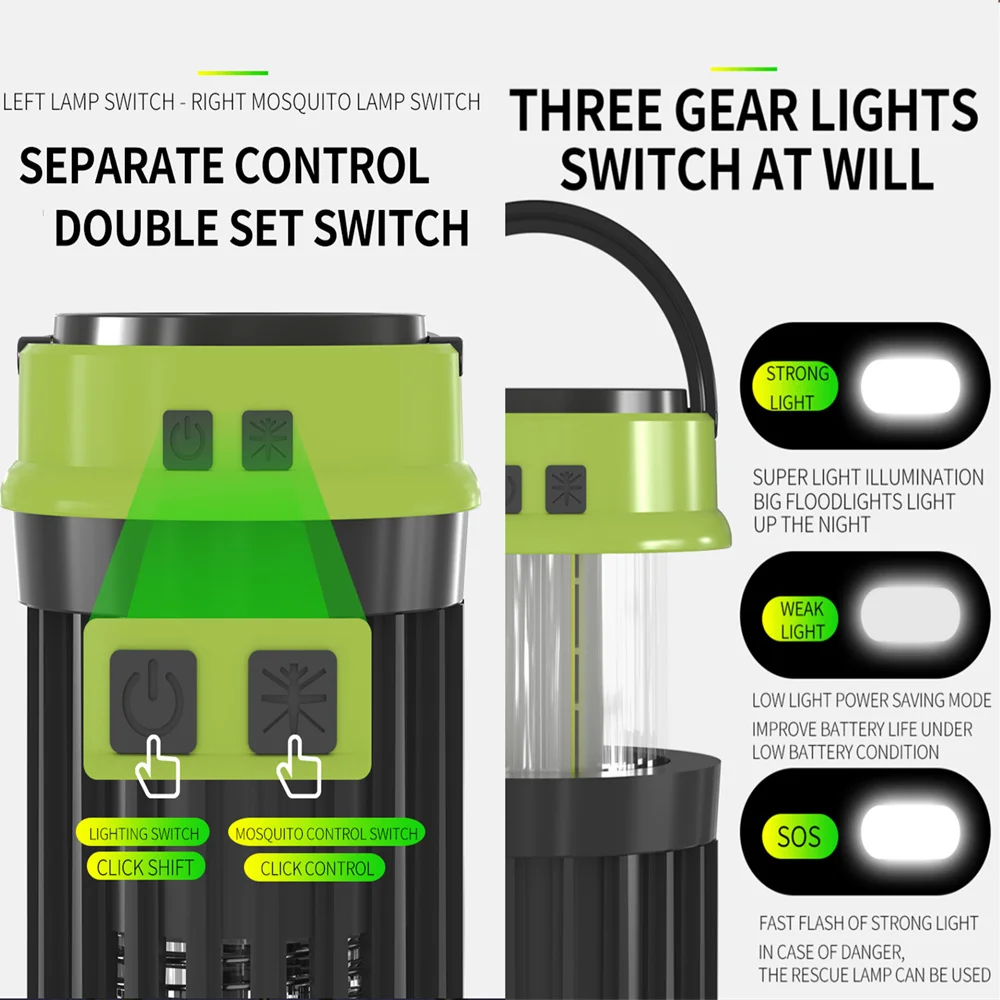 Лампа убийца от комаров солнечный светильник с питанием USB туристический