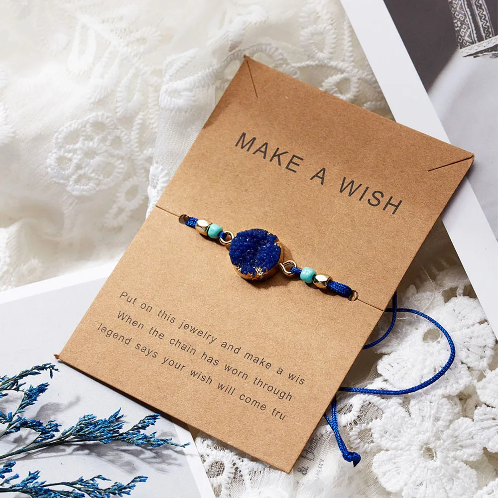 Браслет с подвесками из натурального камня смолы женская бижутерия винтажные