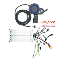 zb 60v 72v 45a controller for dual motor 3200w 5600w 6000w 7000w scooter display accelerator pcb main board