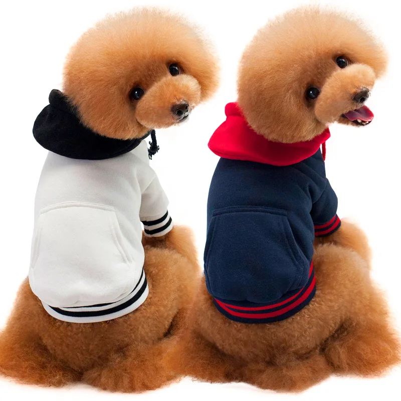 

Winter Dog Clothing Warm Sports Sweatshirt Hooded Two-Legged Coats For Pug Pets Clothing Small Medium Big Large Dogs Pet Clothes