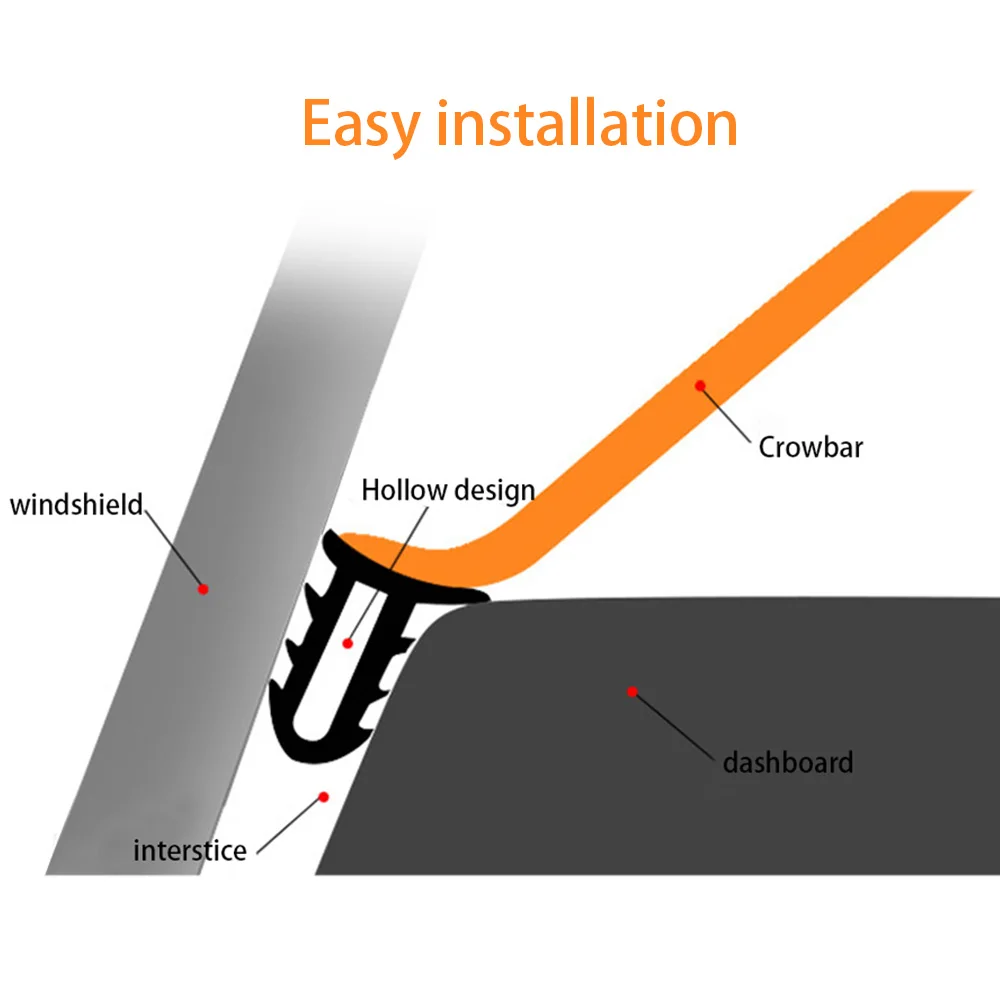 Звукоизоляционная Резиновая полоса LEEPEE универсальные автомобильные наклейки