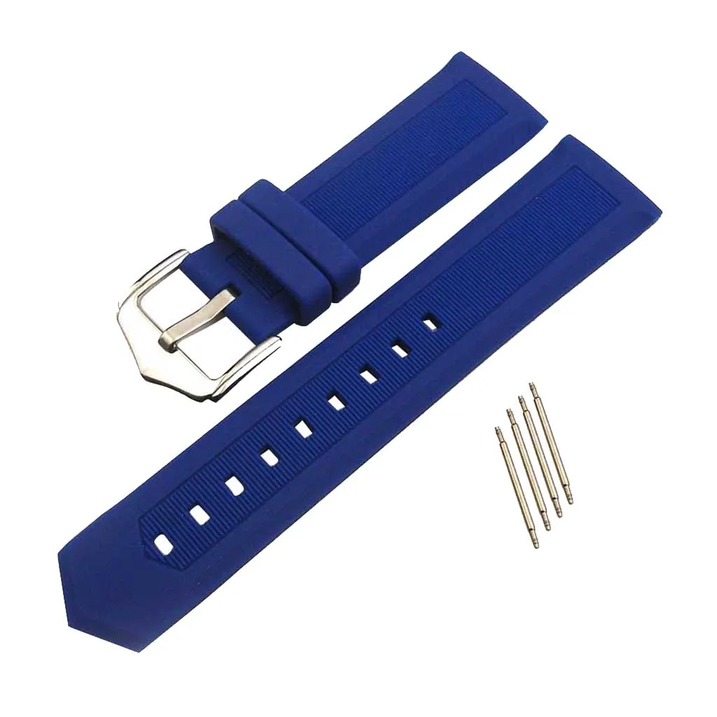 

Durable Imported Silicone Watchband Sports Wristwatch With Spring Bar