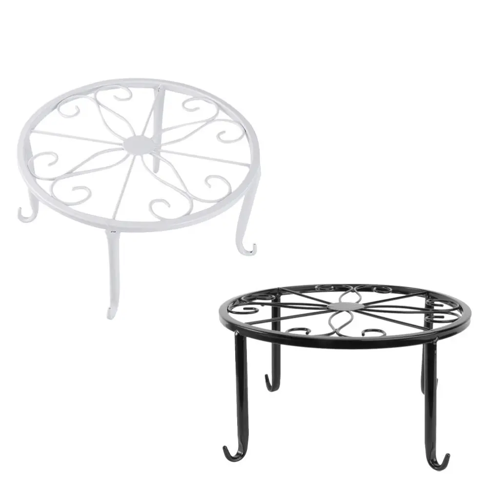

2Pcs Retro Iron Flowerpot Stand Balcony Plant Pot Stand Bonsai Flowerpot Stand