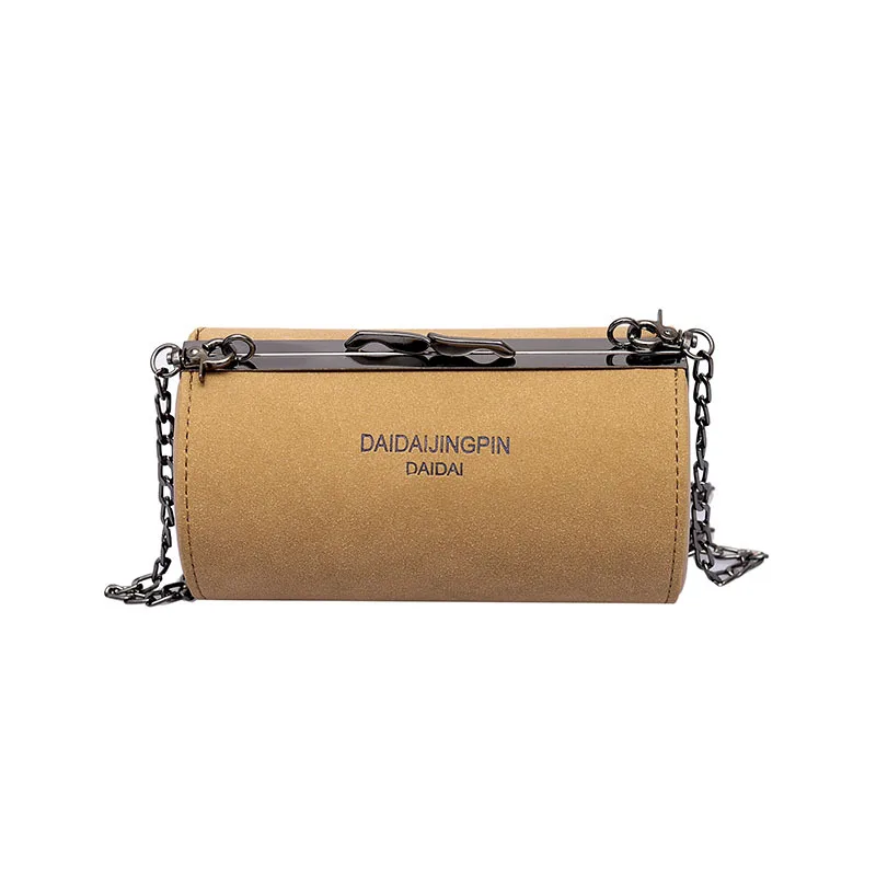 JIULIN Осенняя матовая модная цилиндрическая сумка-мешок с замком простая