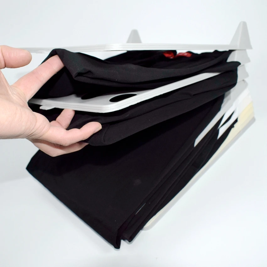 10 шт. футболка Одежды Органайзер шкаф для хранения одежды организации системы