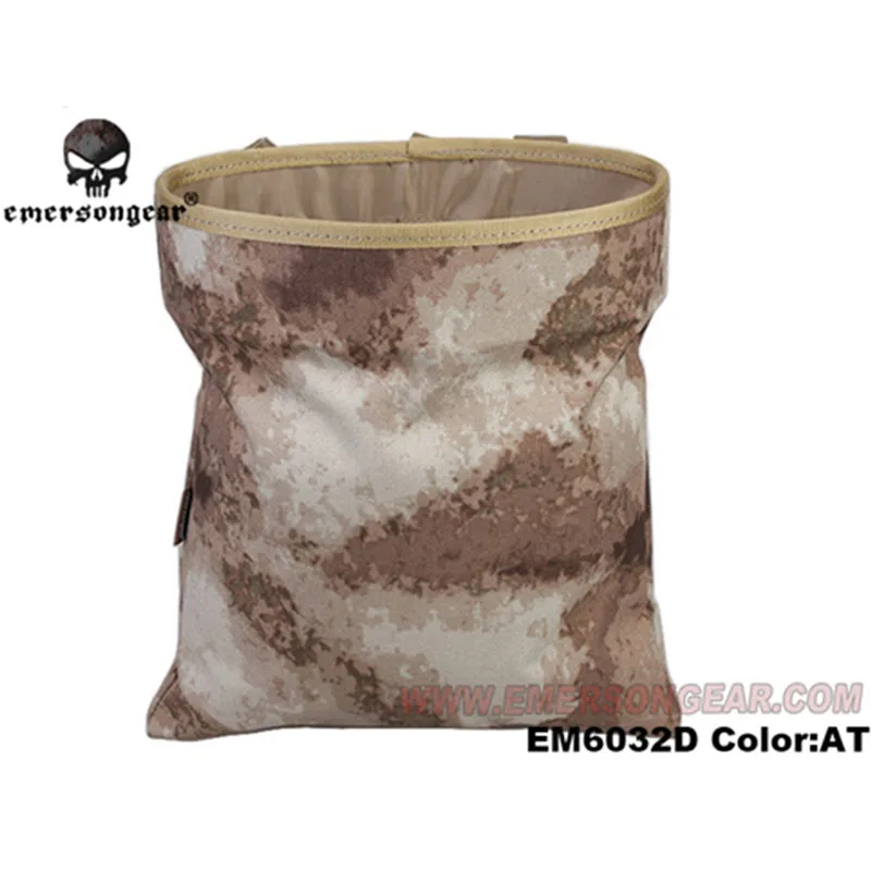 AT Emerson gear тактический висячий чехол CQC Складная Сумка-самосвал MOLLE утилита Органайзер охотничий EDC поясной чехол военный страйкбол снаряжение - Цвет: AT