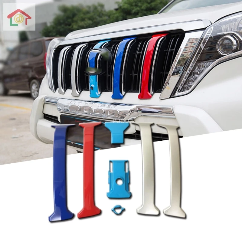 Для Toyota Land Cruiser 150 Prado LC150 FJ150 2014 2015 2016 2017 Передняя решетка Планки Бампер протектор