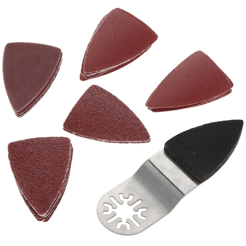 

25Pcs 60 80 120 180 240 Grit Sanding Sheets Sandpaper W/ Finger Sanding Pad