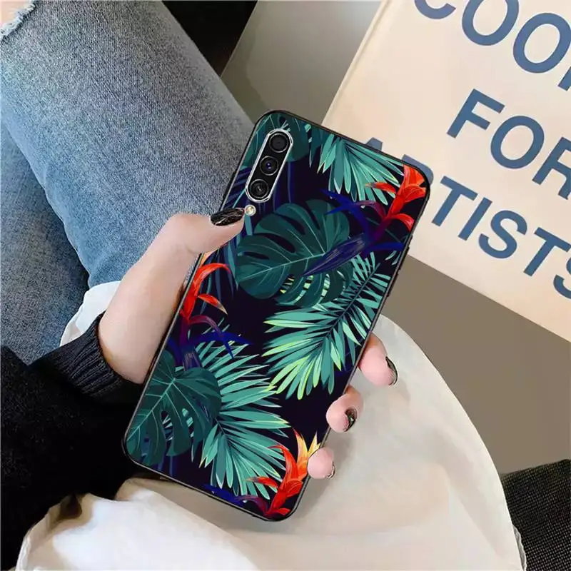 

Cactus Banana leaves high quality Phone Case For Samsung galaxy S 9 10 20 A 10 21 30 31 40 50 51 71 s note 20 j 4 2018 plus