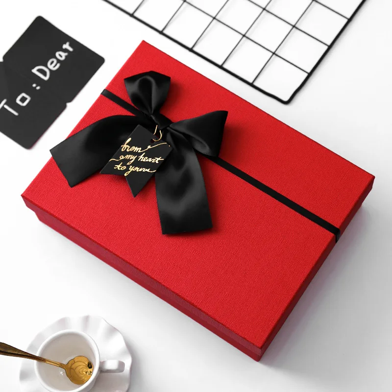 Роскошная Подарочная коробка для подарков на день Святого Валентина красный