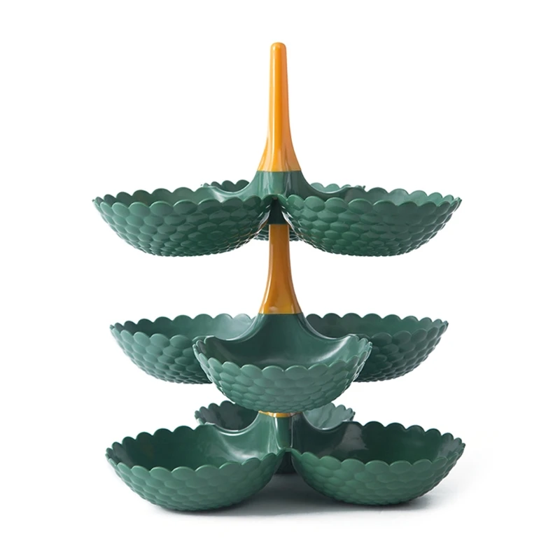 

Multi-layer Detachable Candy Snack Storage Box Rotating Fruit Plate Dessert Rack XX9B